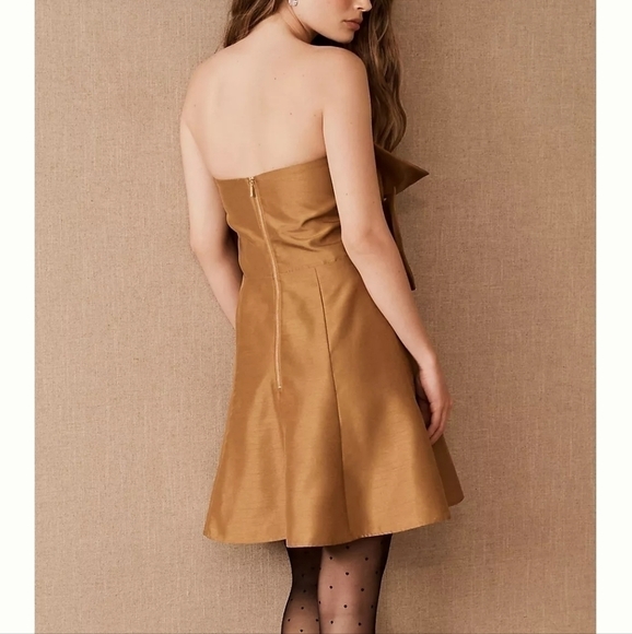 BOSKEMPER for BHLDN Ariel Mini Dress Bronze NWT - Picture 3 of 7